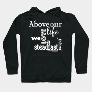 Christopher Marlowe Hero & Leander Friend Quote (B&W) Hoodie